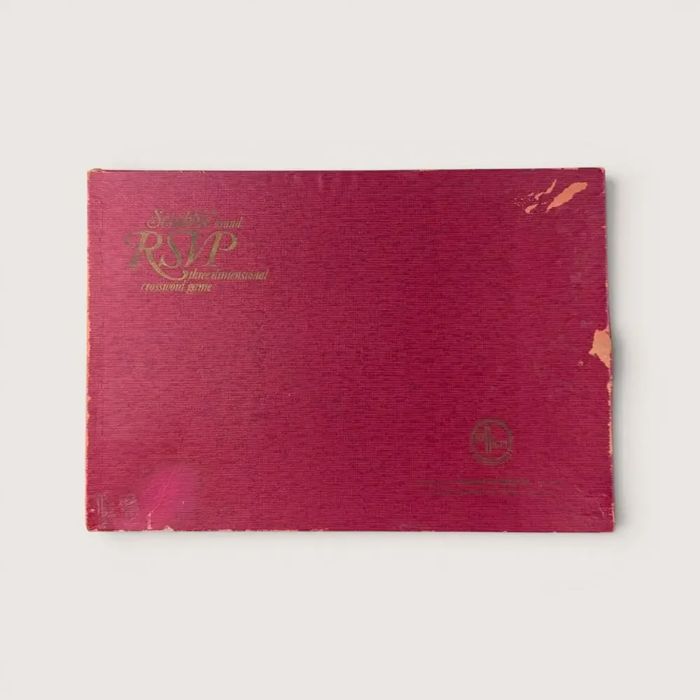 1966 Selchow Righter Scrabble RSVP Three Dimensional Crossword Game